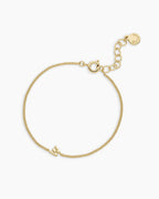 Wilder Mini Alphabet Bracelet || option::18K Gold Plated, W