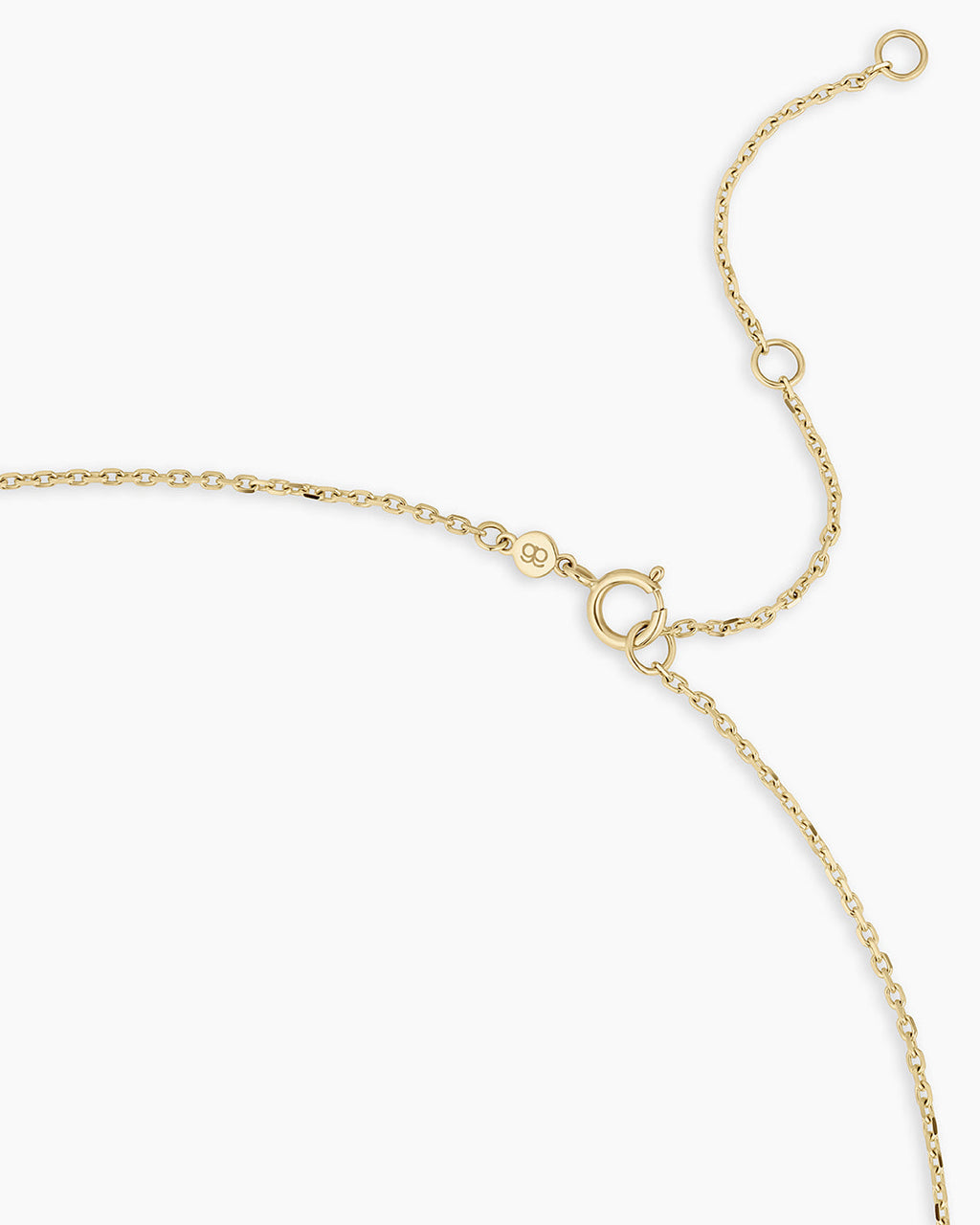 Diamond Vintage Alphabet Necklace || option::14K Solid Gold, B