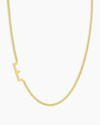 Wilder Alphabet Necklace Alphabet Necklace #E || option::18K Gold Plated, E