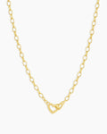 Parker Heart Mini Necklace || option::18K Gold Plated