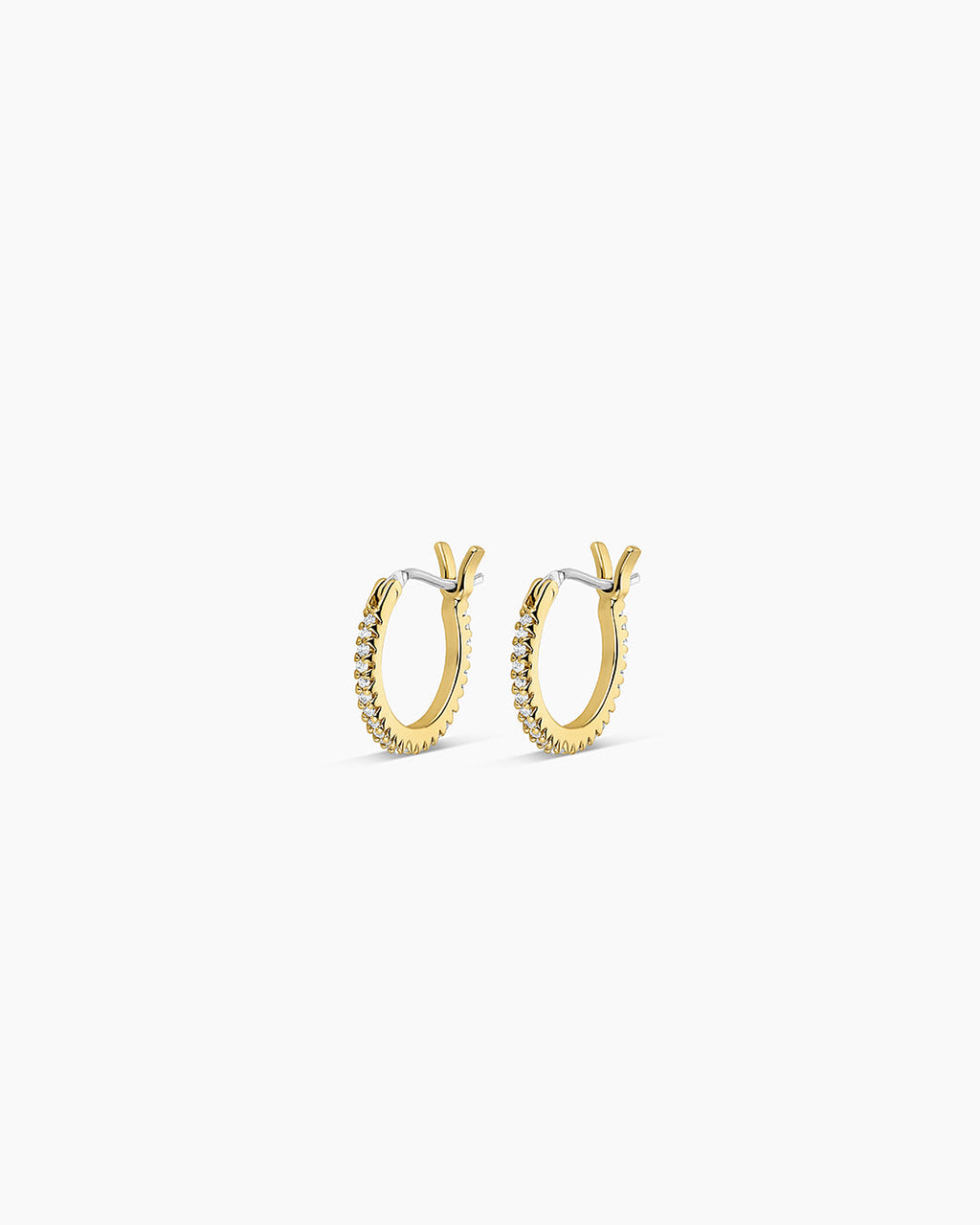 Shimmer Huggies || option::18K Gold Plated