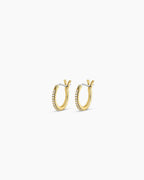 Shimmer Huggies || option::18K Gold Plated