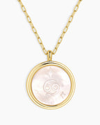Zodiac Necklace || option::18K Gold Plated, Cancer
