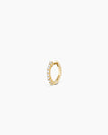 Diamond Huggie || option::14K Solid Gold