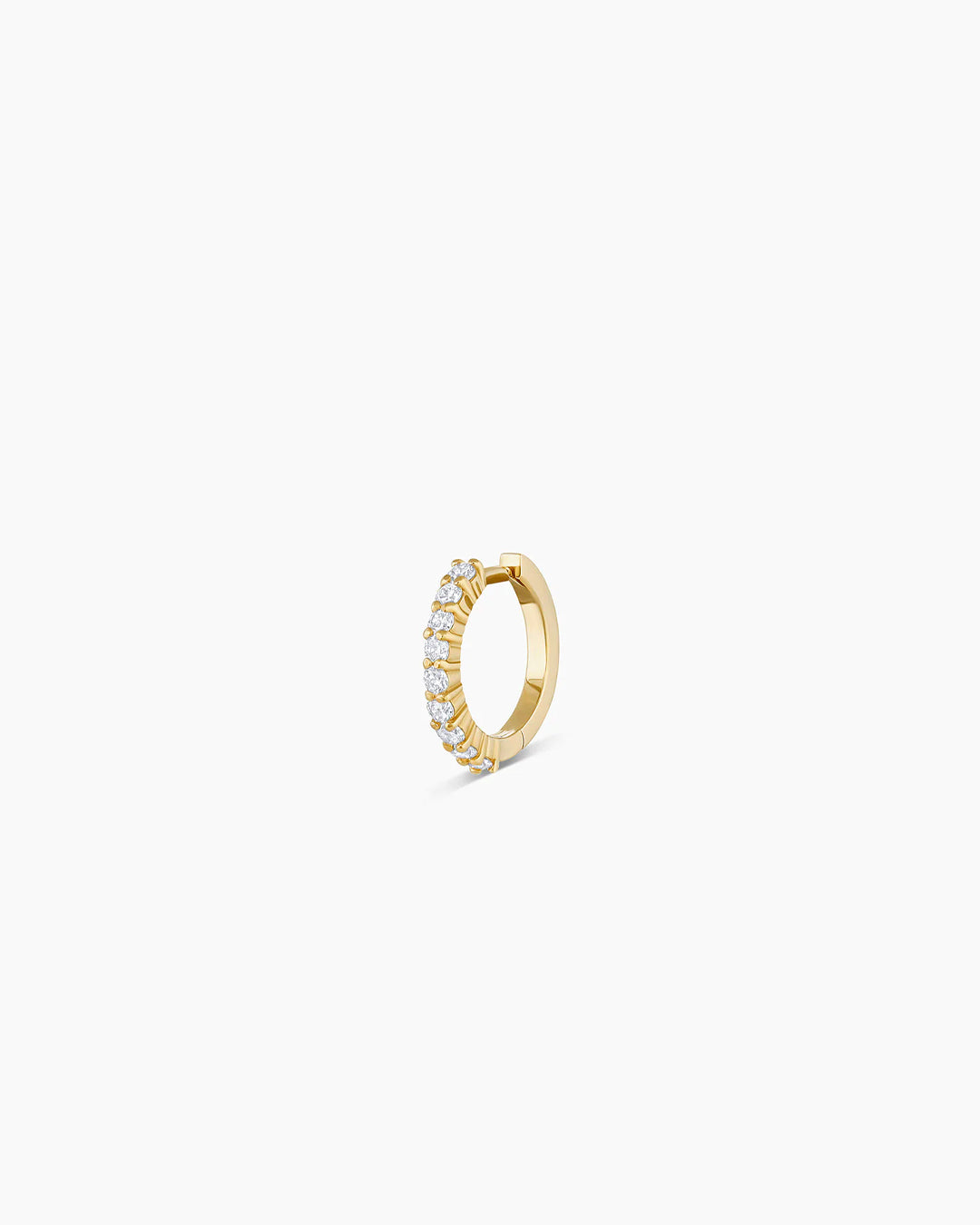 Diamond Huggie || option::14K Solid Gold