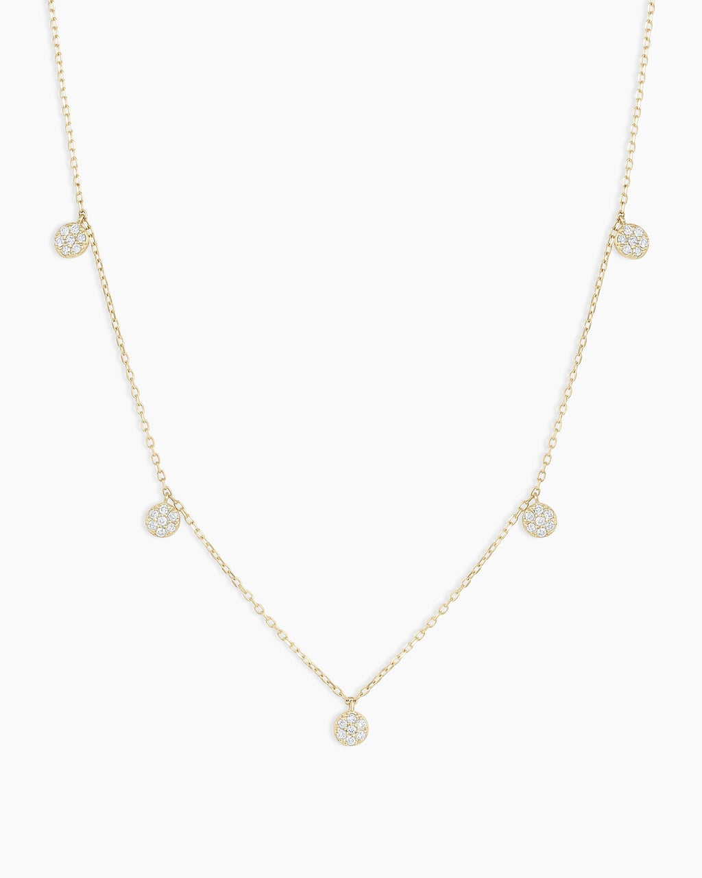 Diamond Pavé Flutter NecklaceDiamond Necklace || option::14K Solid Gold