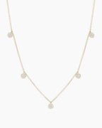 Diamond Pavé Flutter NecklaceDiamond Necklace || option::14K Solid Gold