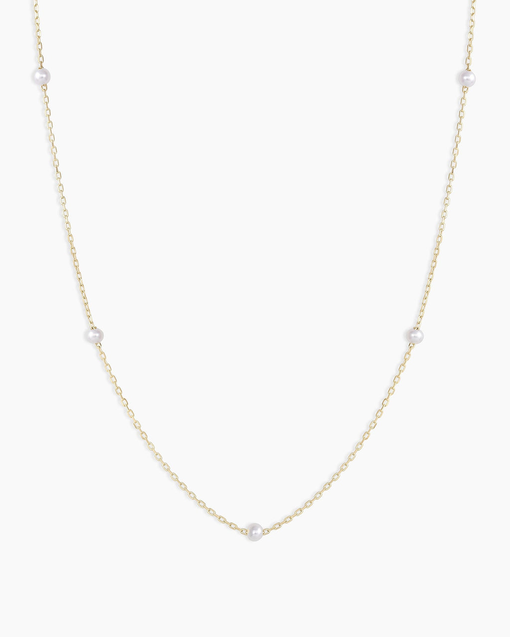Pearl Newport Necklace || option::14K Solid Gold
