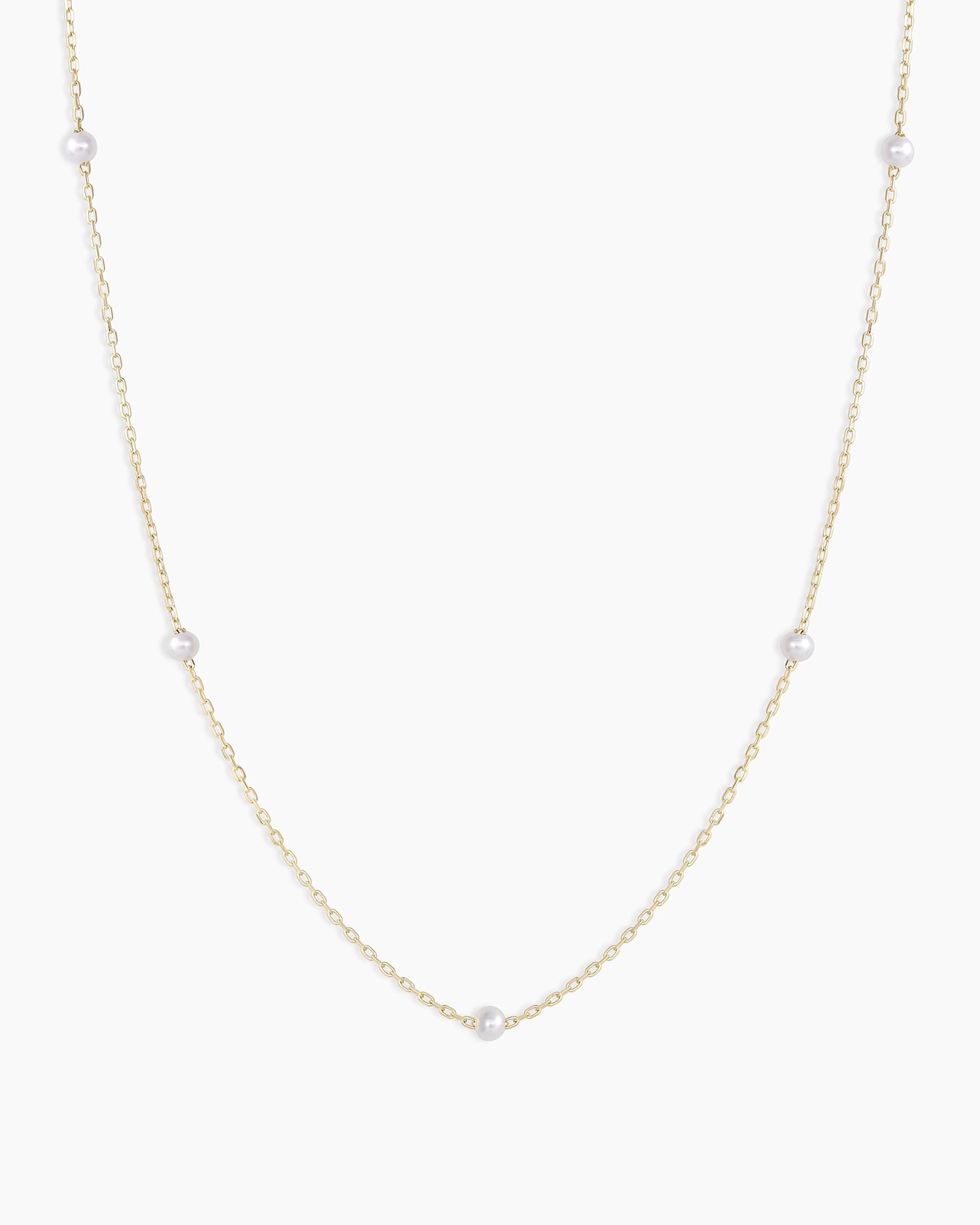 Pearl Newport Necklace || option::14K Solid Gold