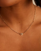 Diamond Parker Necklace || option::14K Solid Gold
