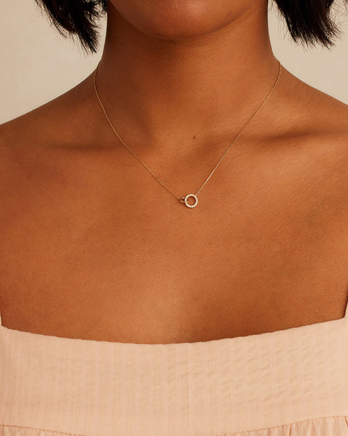 Diamond Wilshire Necklace || option::14K Solid Gold