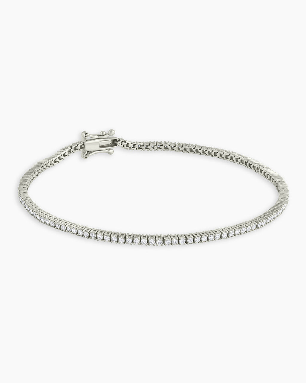 MelbourneDiamond Tennis Bracelet || option::14K Solid White Gold
