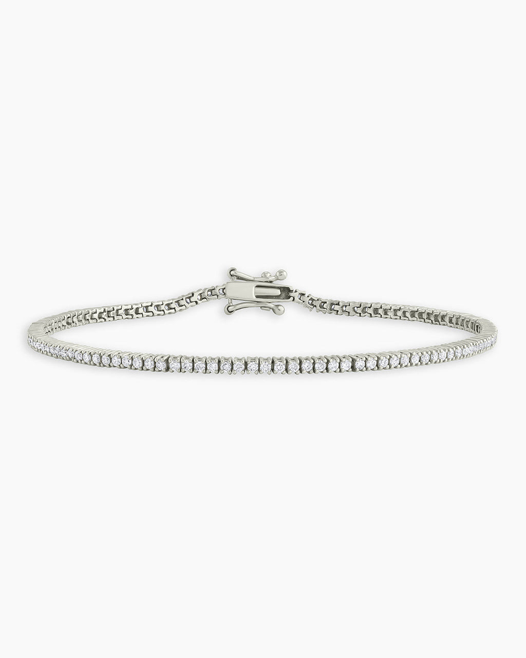 MelbourneDiamond Tennis Bracelet || option::14K Solid White Gold