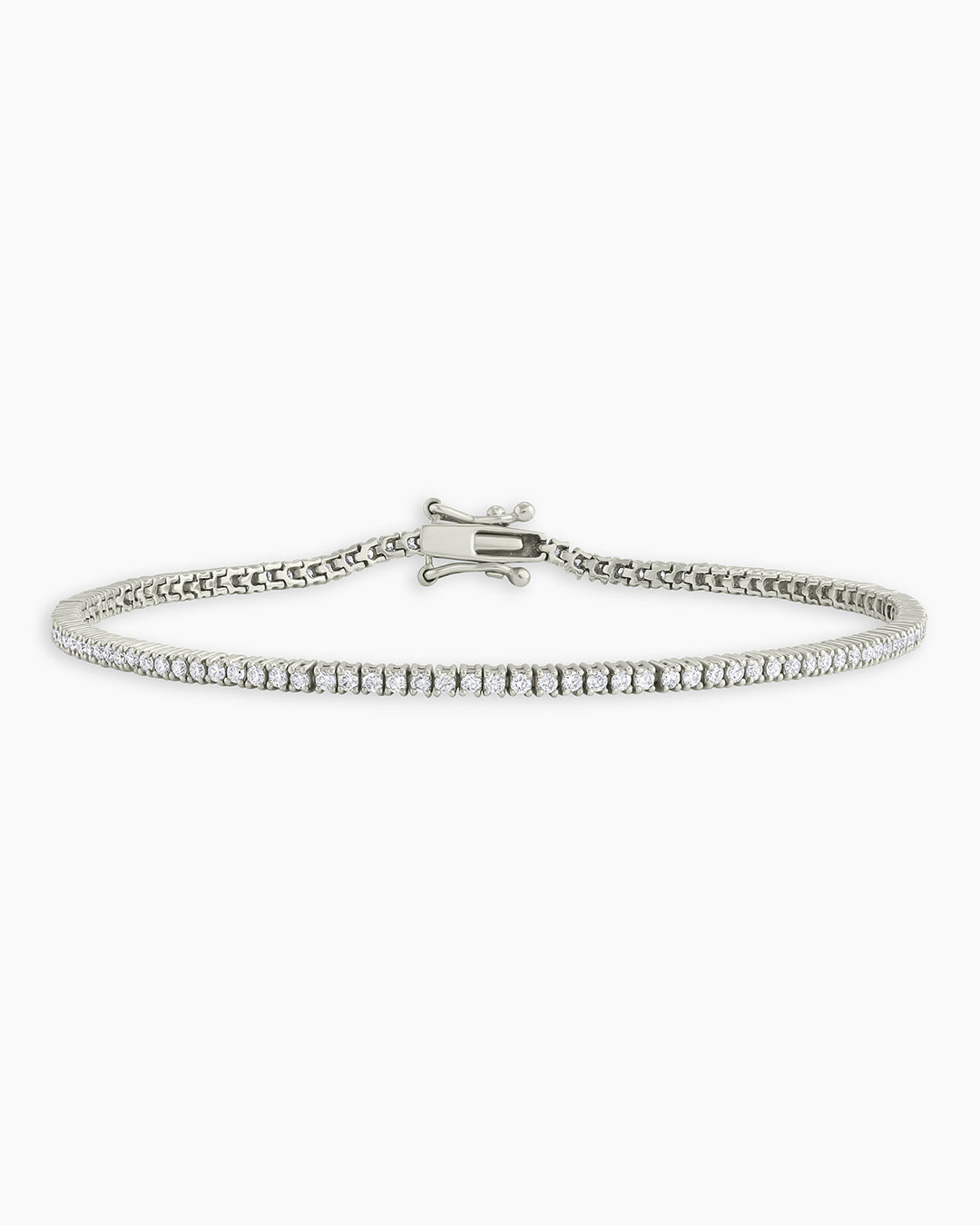 MelbourneDiamond Tennis Bracelet || option::14K Solid White Gold