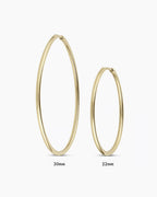 Classic 14K Solid Gold Hoops