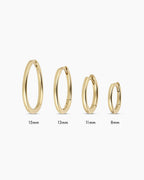Classic 14K Solid Gold Huggie