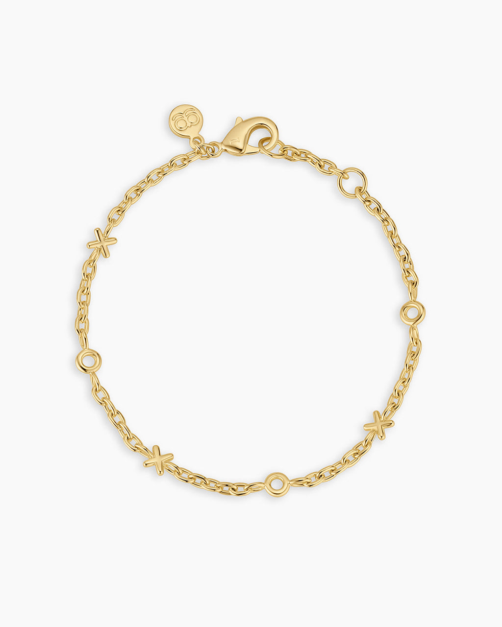 XOXO Bracelet || option::18K Gold Plated