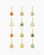 gold plated birthstone charms