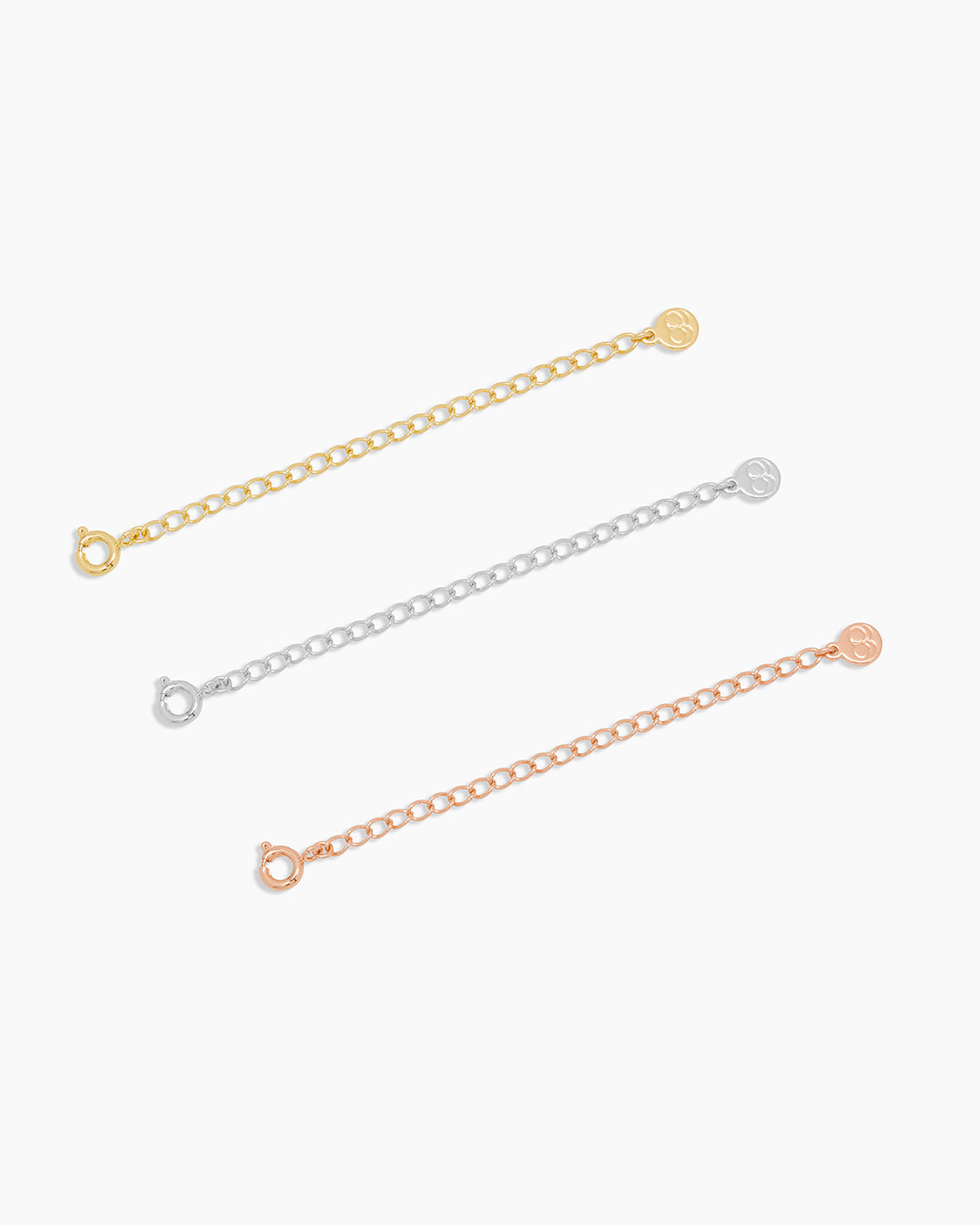 Mixed 3" Necklace Extender set of 3 || option::Mixed Metals