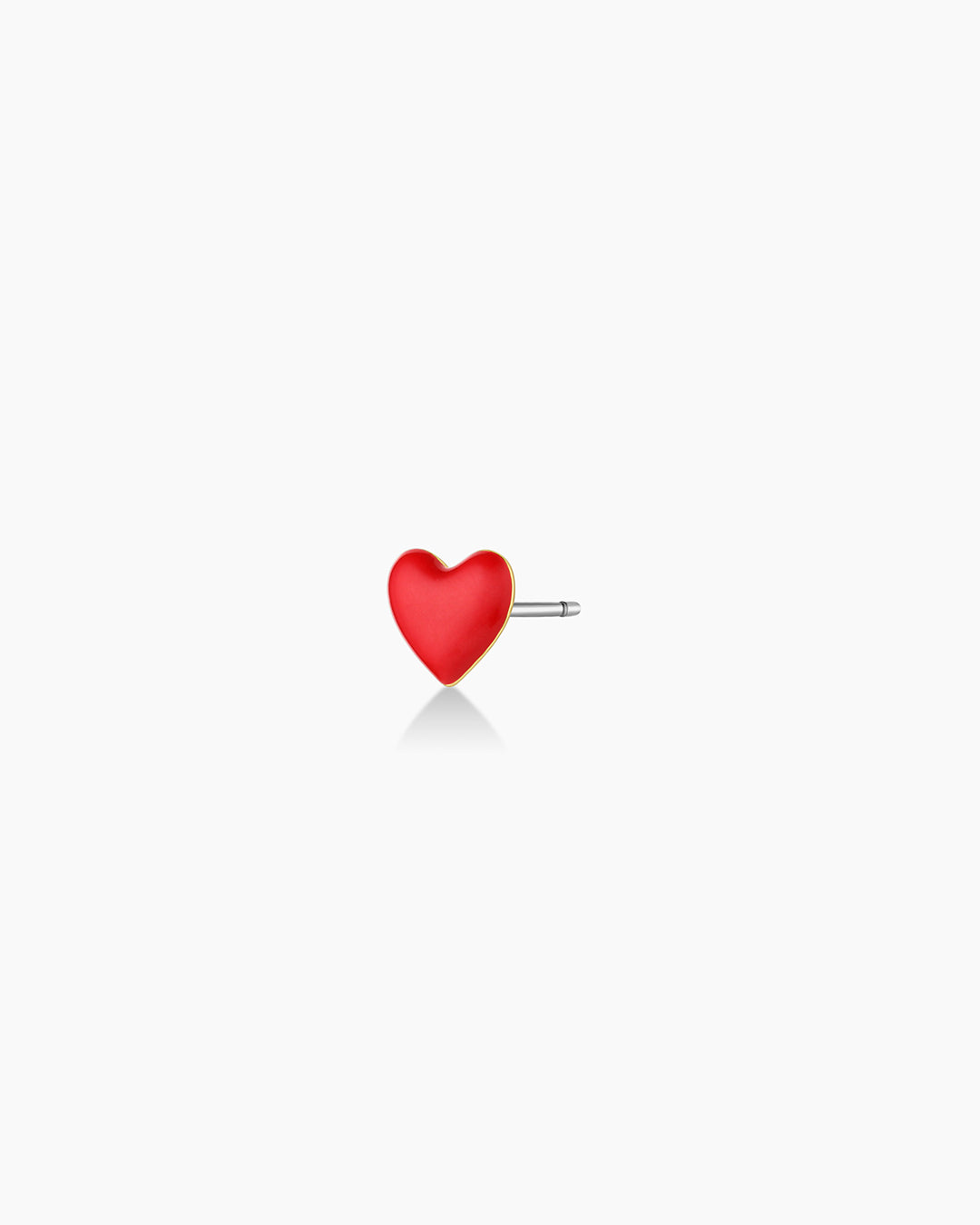 Amour Charm Stud || option::18K Gold Plated