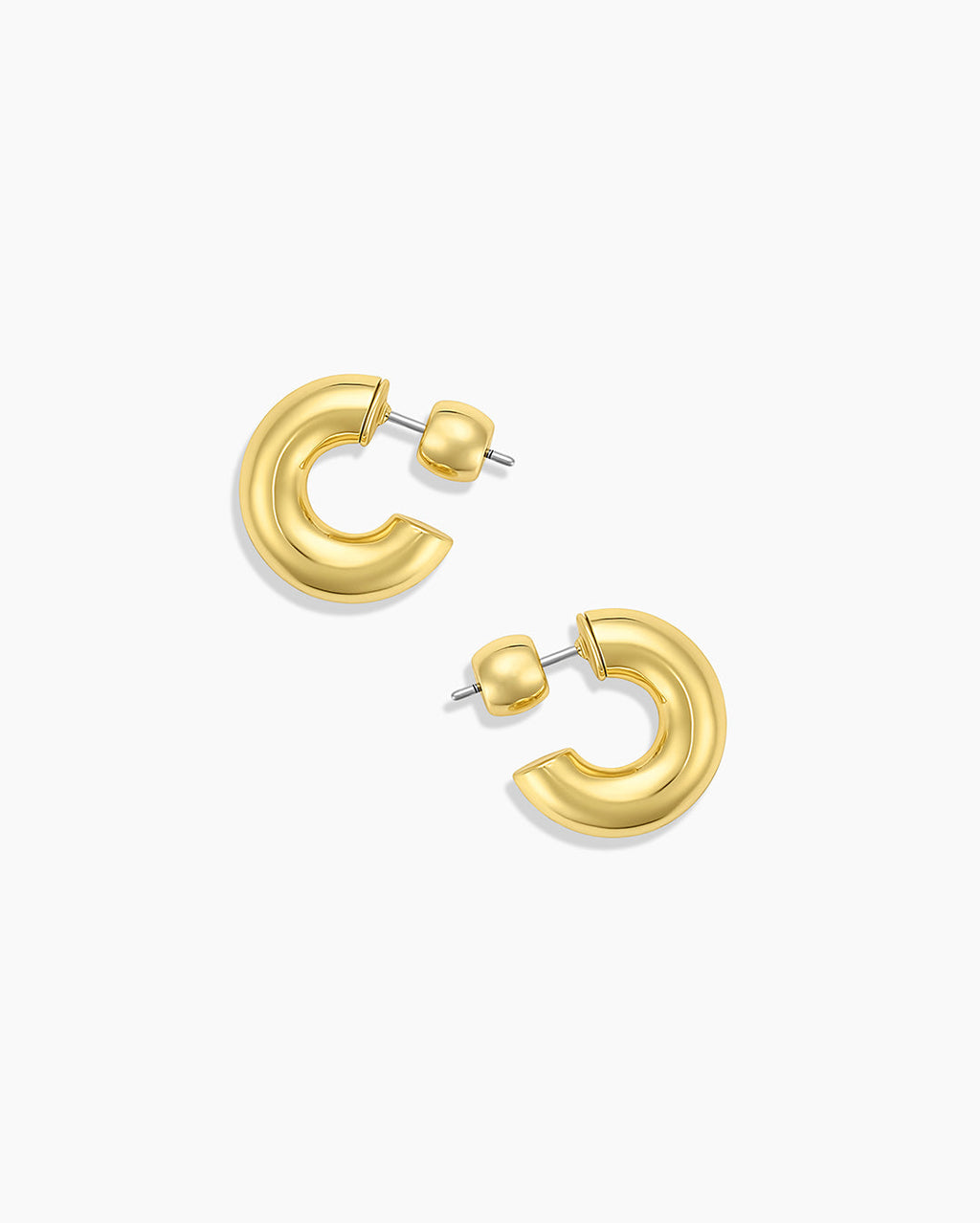 Lou Statement Huggies || option::18K Gold Plated