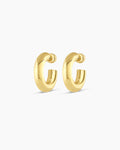 Lou Statement Small Hoops || option::18K Gold Plated