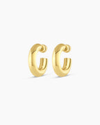 Lou Statement Small Hoops || option::18K Gold Plated