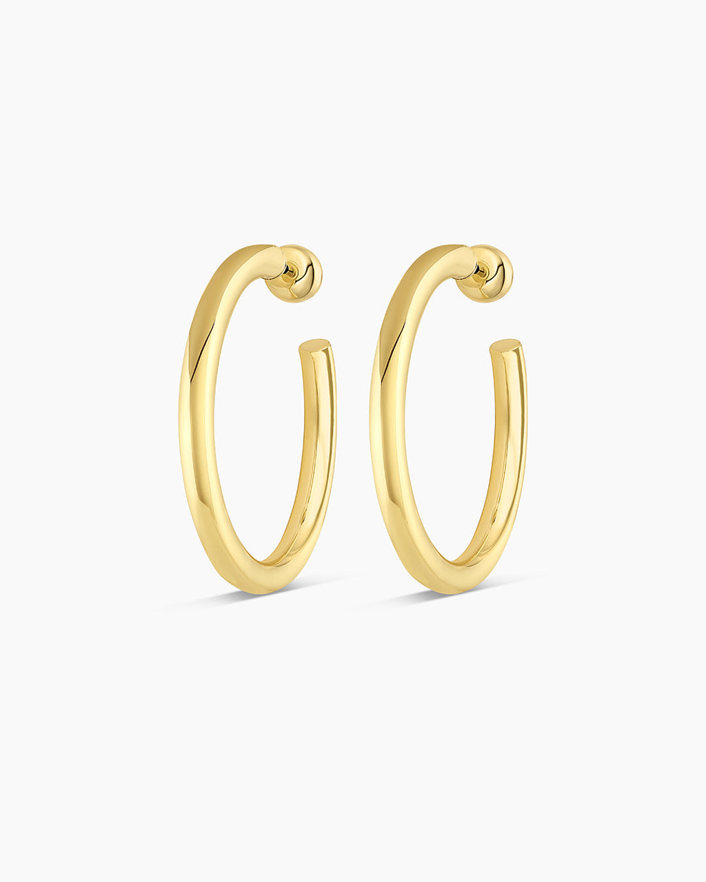 Carter Hoops || option::18K Gold Plated