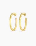 Carter Hoops || option::18K Gold Plated