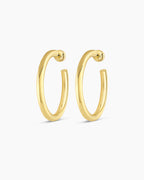 Carter Hoops || option::18K Gold Plated
