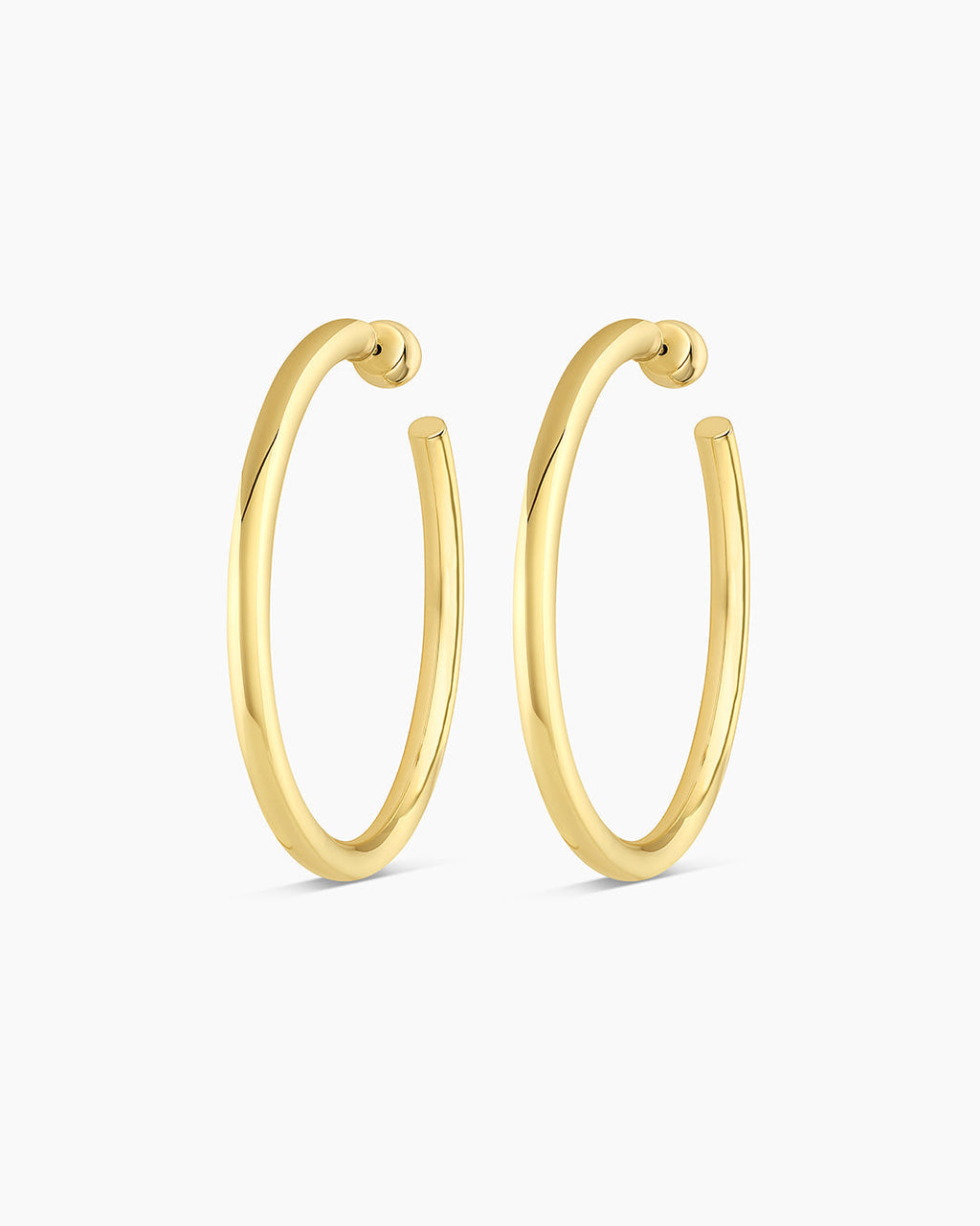 Carter Statement Hoops || option::18K Gold Plated