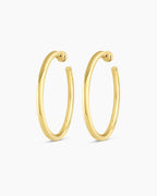Carter Statement Hoops || option::18K Gold Plated