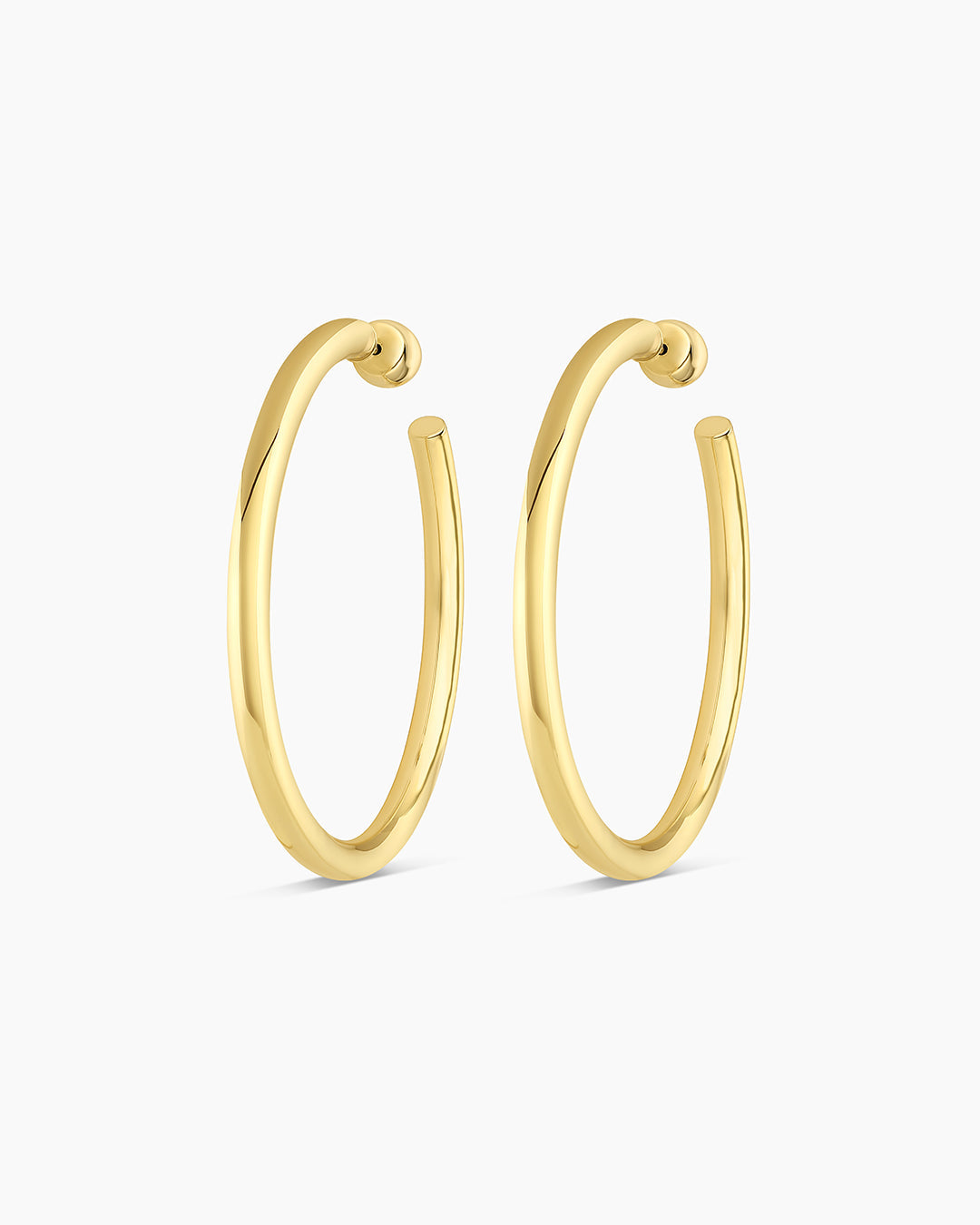 Carter Statement Hoops || option::18K Gold Plated