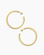 Carter Statement Hoops || option::18K Gold Plated
