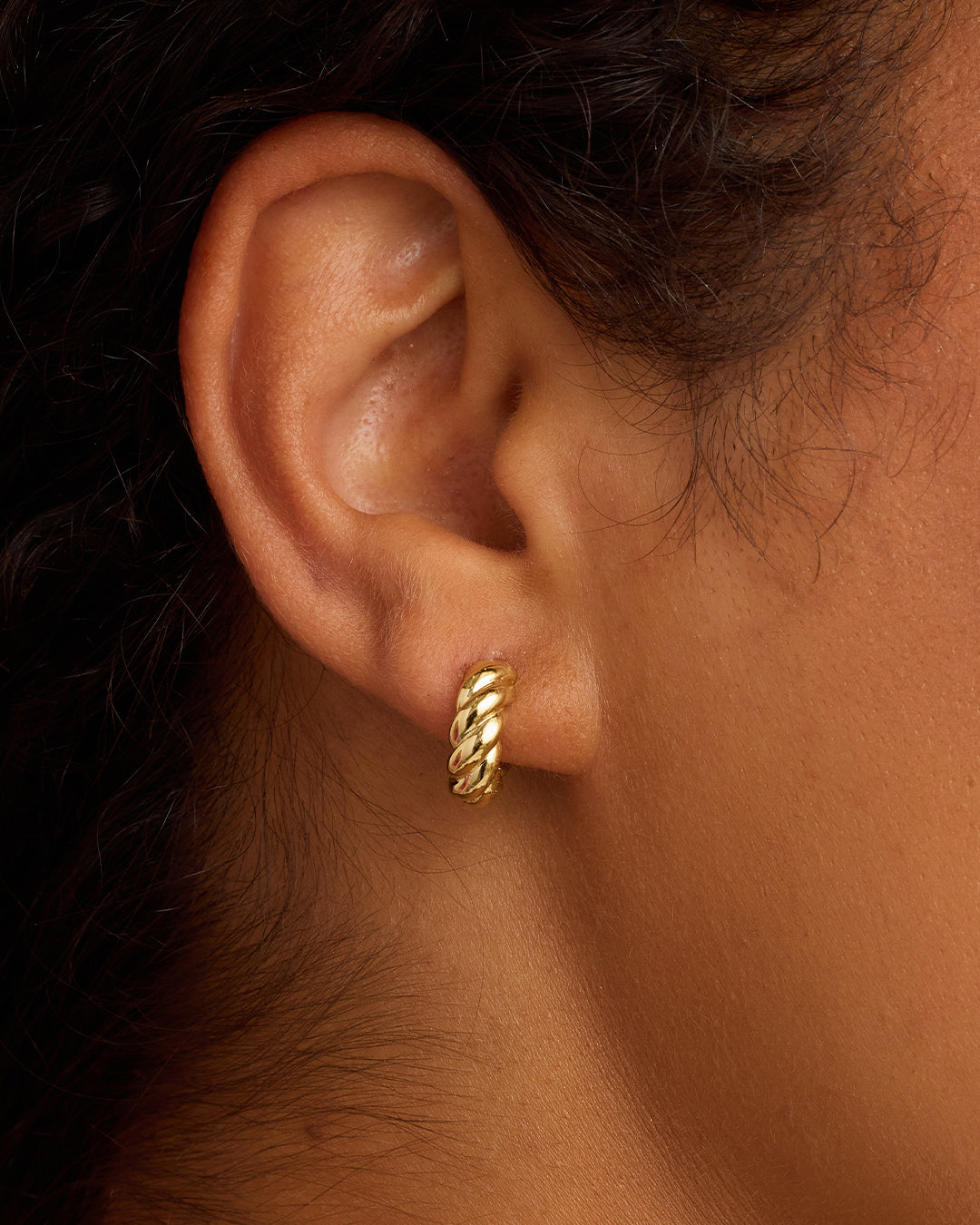 Crew Helium Huggies || option::18K Gold Plated