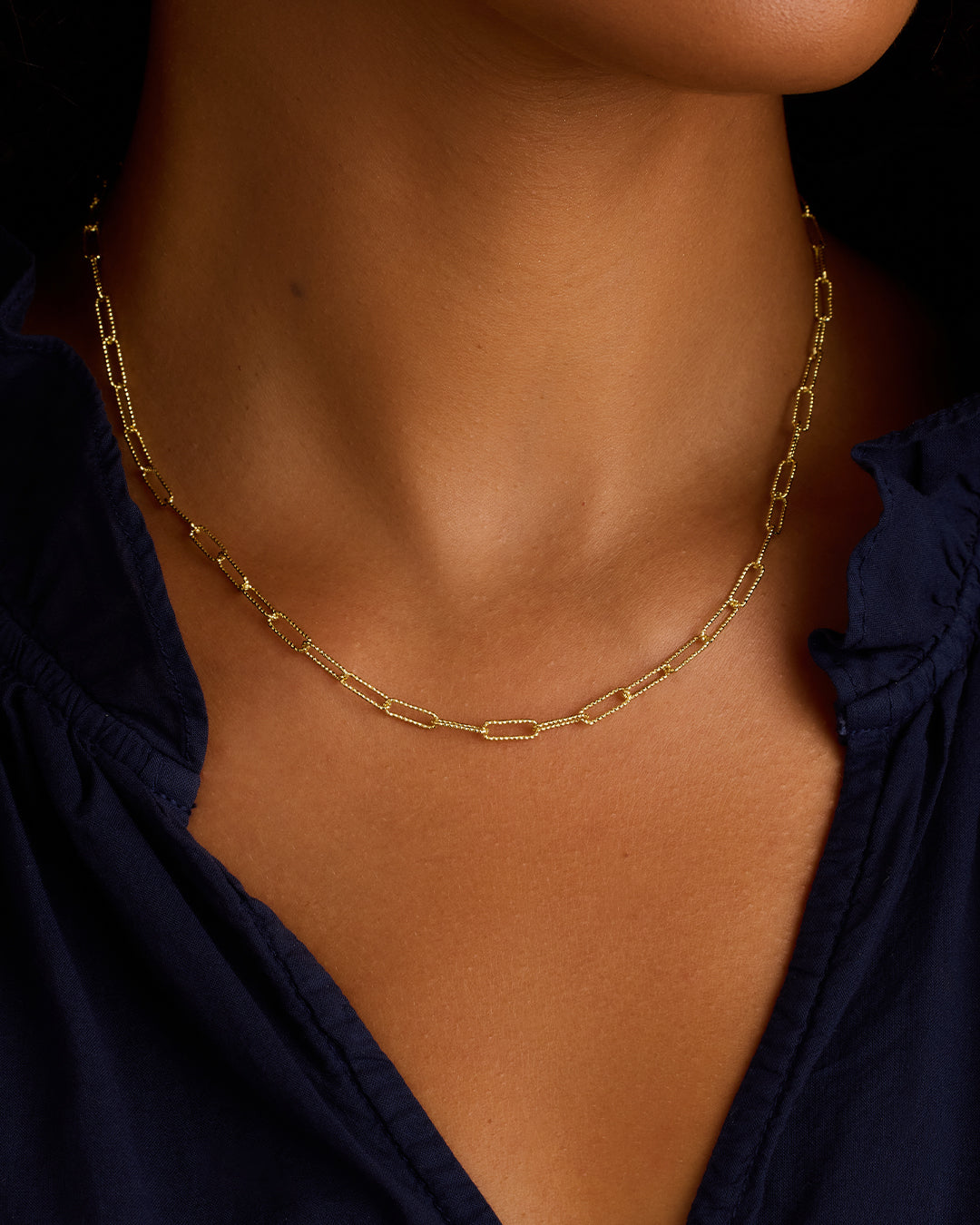 Crew Link Necklace || option::18K Gold Plated