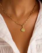 Anchor Coin Parker Charm || option::18K Gold Plated