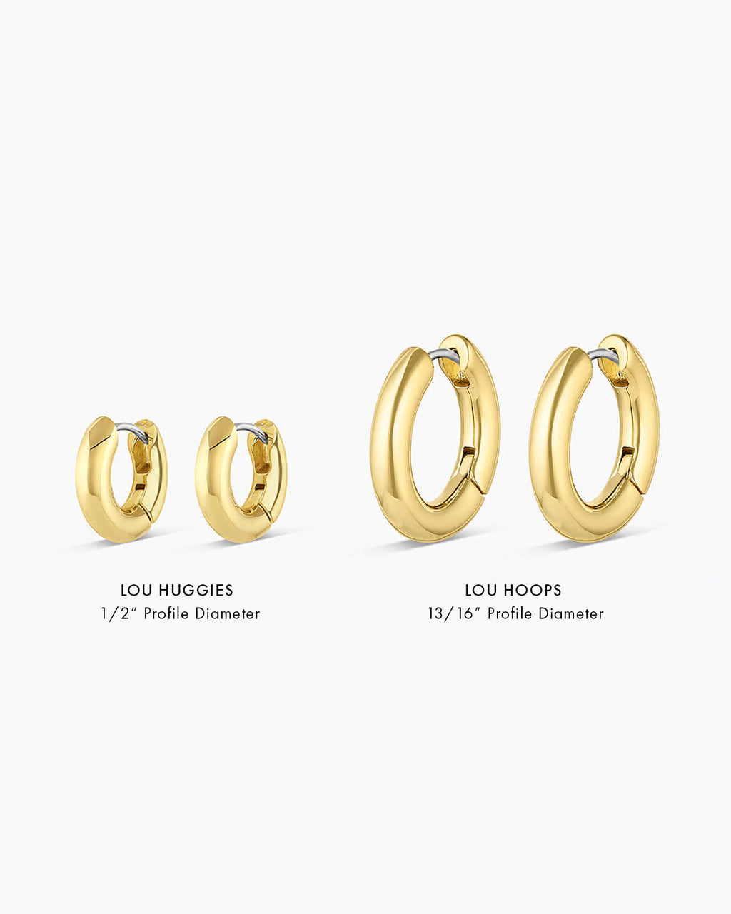 Lou Huggies || option::18K Gold Plated