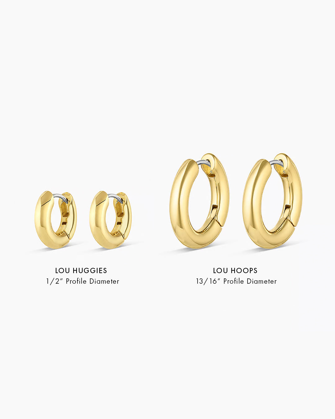 Lou Huggies || option::18K Gold Plated
