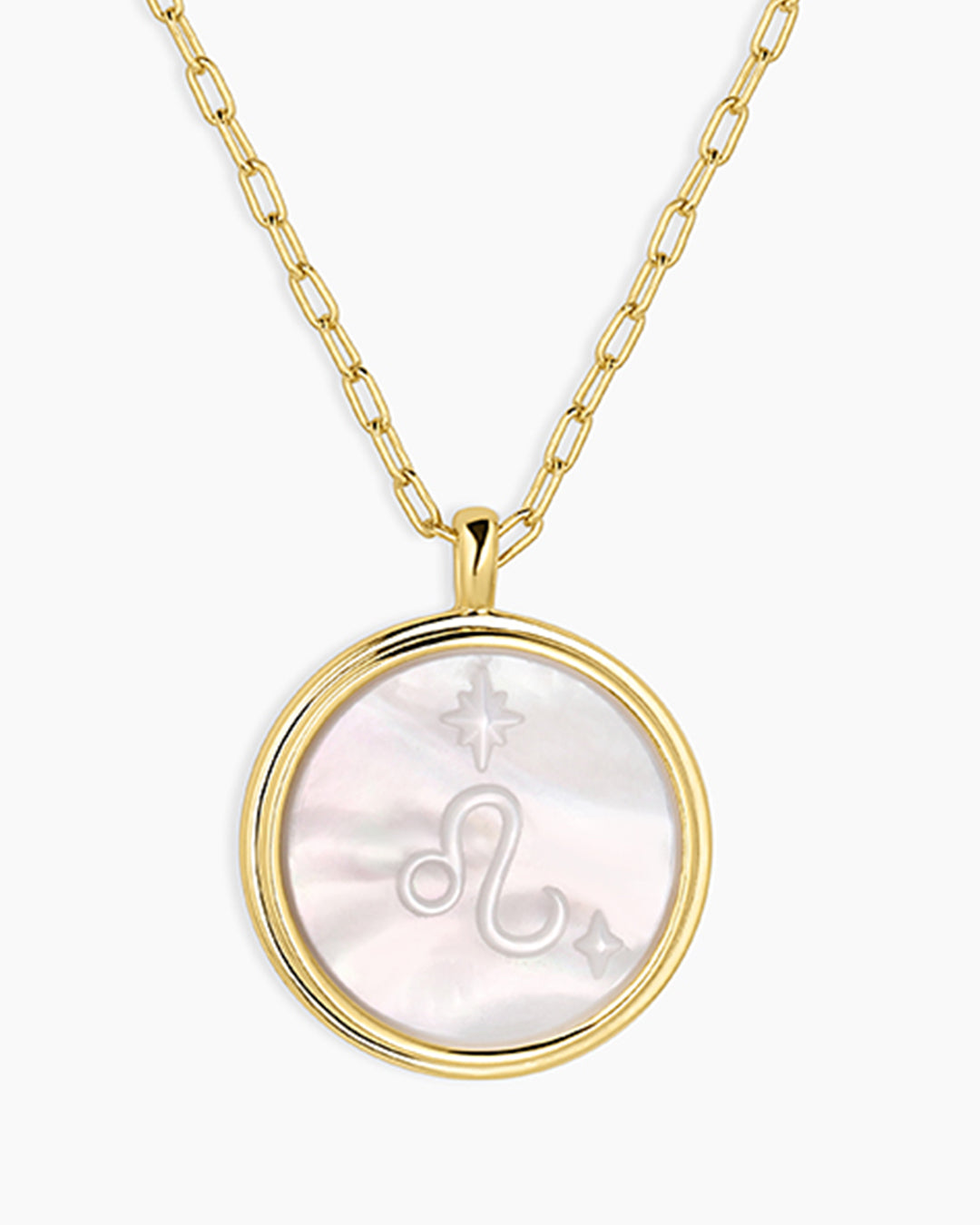 Zodiac Necklace || option::18K Gold Plated, Leo