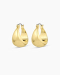 Banks Hoops || option::18K Gold Plated
