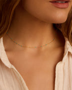Capri Short Necklace || option::18K Gold Plated, Miami