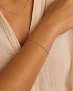 Capri Bracelet || option::18K Gold Plated, Malibu
