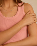 Capri Bracelet || option::18K Gold Plated, Laguna