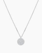 Diamond Pavé NecklaceDiamond Necklace || option::14K Solid White Gold