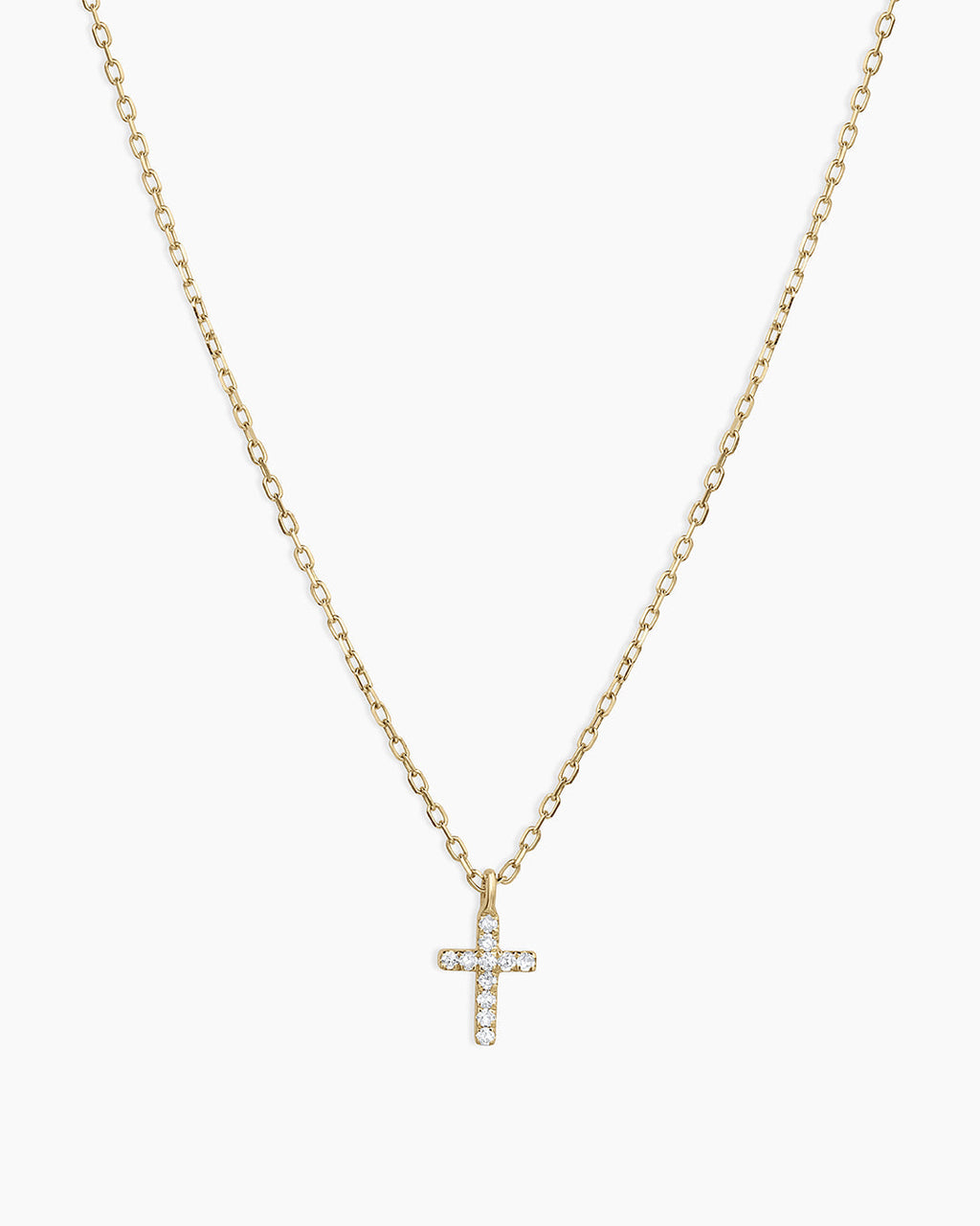 Diamond Cross Necklace || option::14K Solid Gold