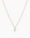 Diamond Cross Necklace || option::14K Solid Gold