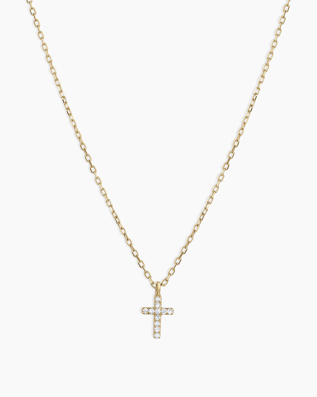 Diamond Cross Necklace || option::14K Solid Gold