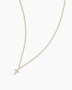Diamond Cross Necklace || option::14K Solid Gold
