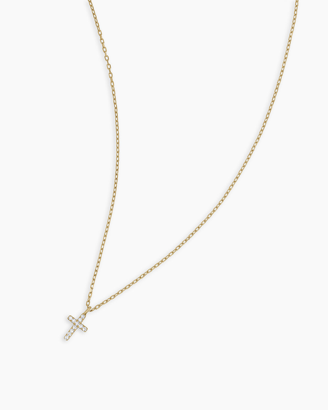 Diamond Cross Necklace || option::14K Solid Gold